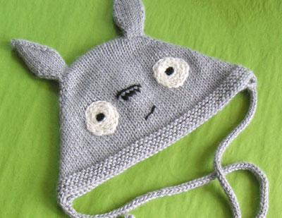 knitted totoro hat from Hello Yarn