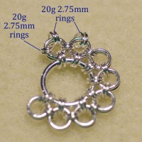shenandoah pendant chainmaille tutorial